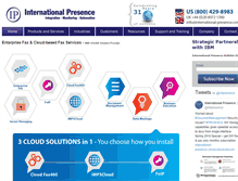 Tablet Screenshot of international-presence.com